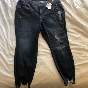 Curvy fit skinny high-rise jeans size 22